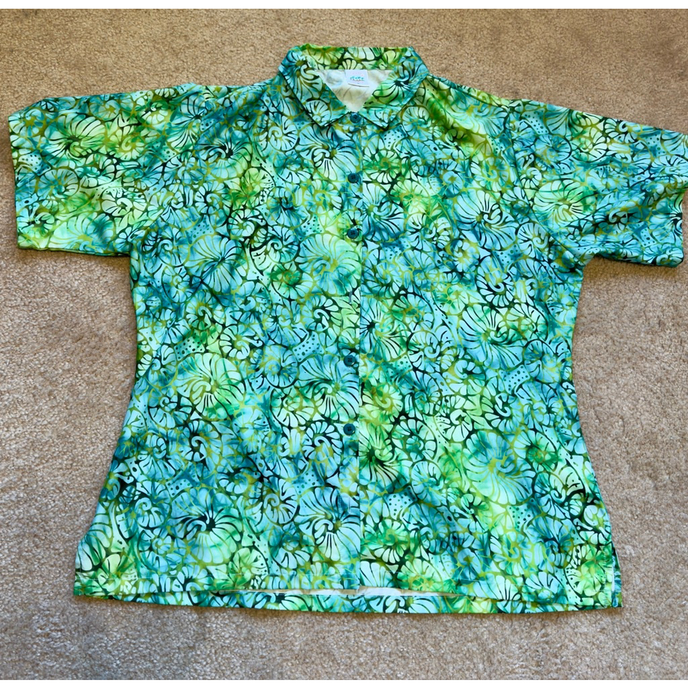 Men's Hawaiian Shirt Seashell Swirls XL